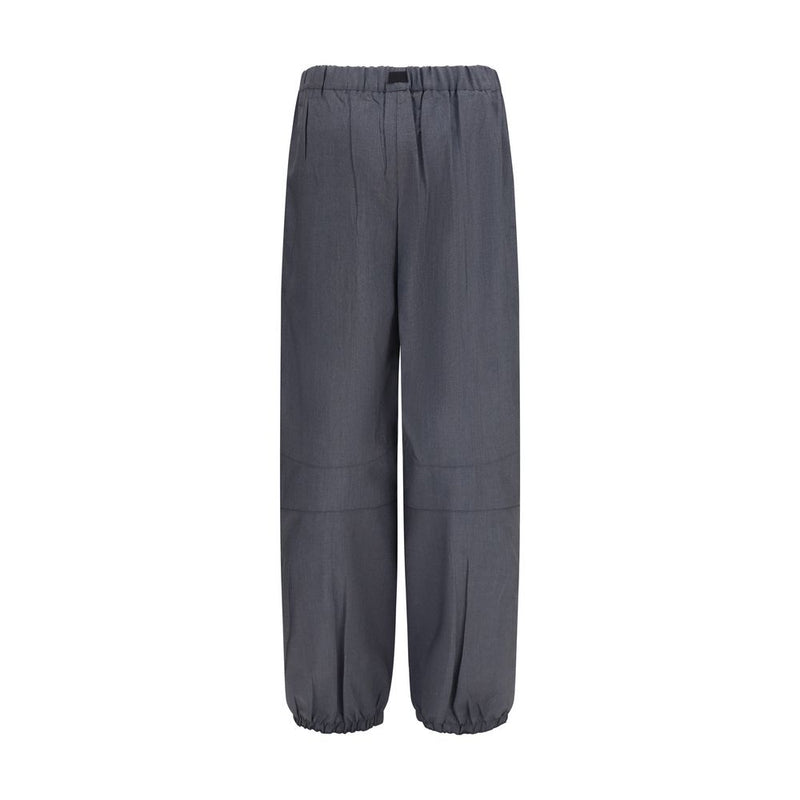 Prada Gray Wool Oves Aries Casual Pants