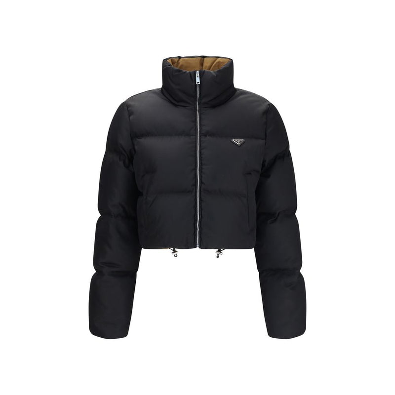 Prada Black Goose Down Full-Length Jacket