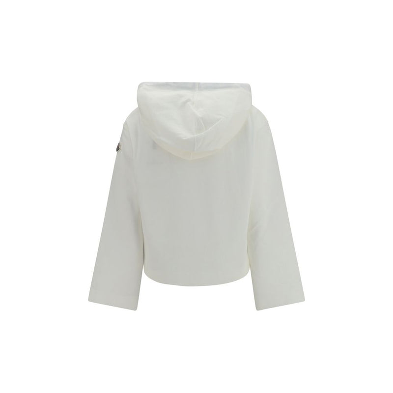 Moncler White Cotton Sweatshirt