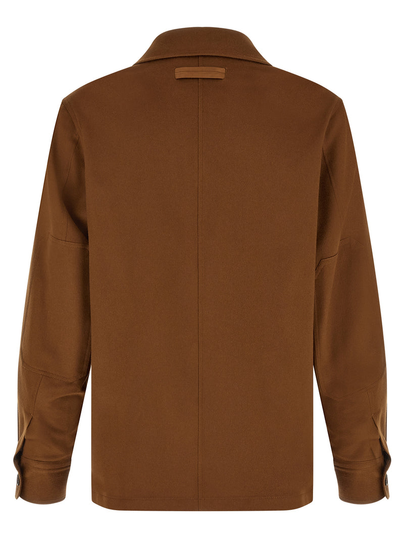ZEGNA Brown Cashmere Blouse