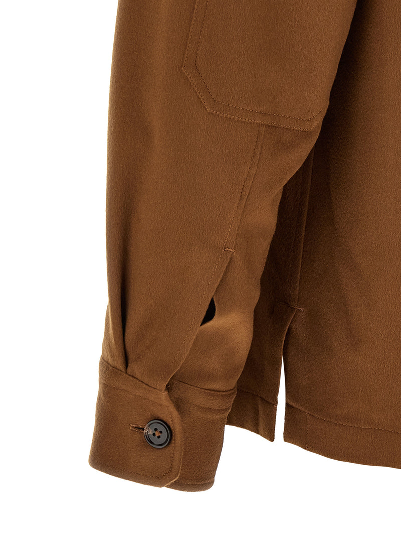 ZEGNA Brown Cashmere Blouse