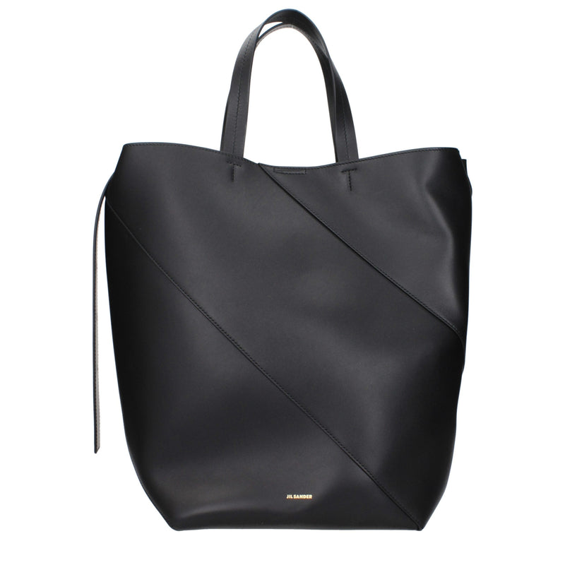 Jil Sander Black Leather Crossbody Bag