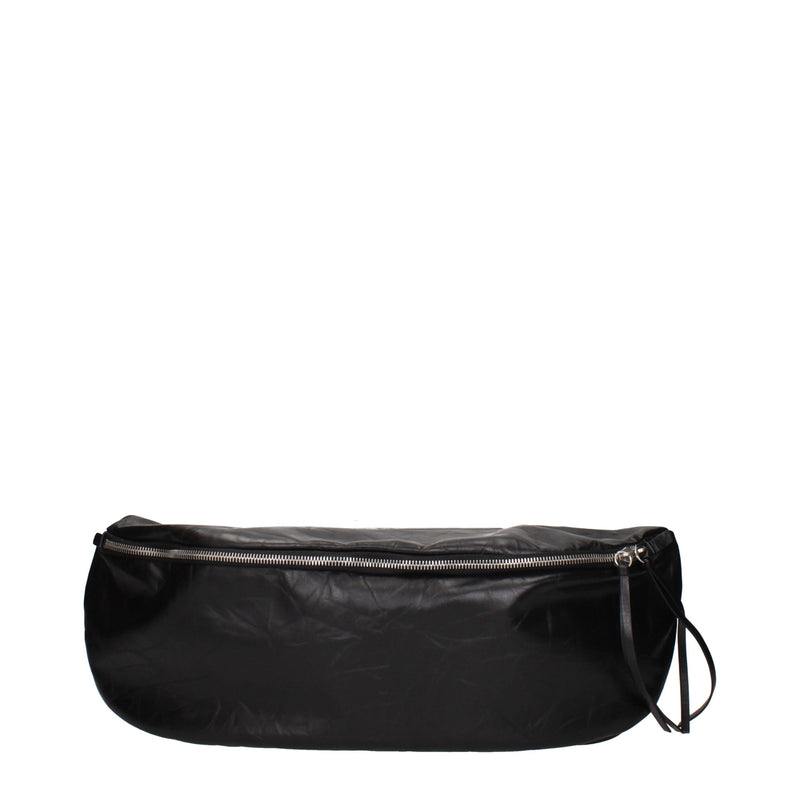 Jil Sander Black Leather Backpack