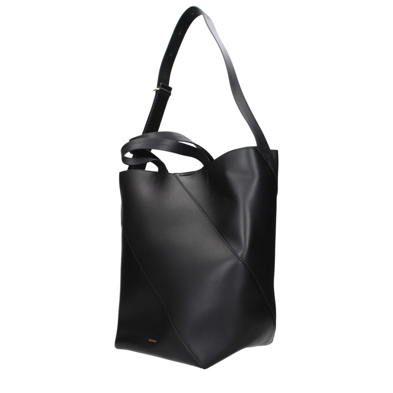 Jil Sander Black Leather Crossbody Bag