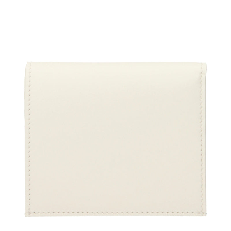 Jil Sander White Leather Wallet