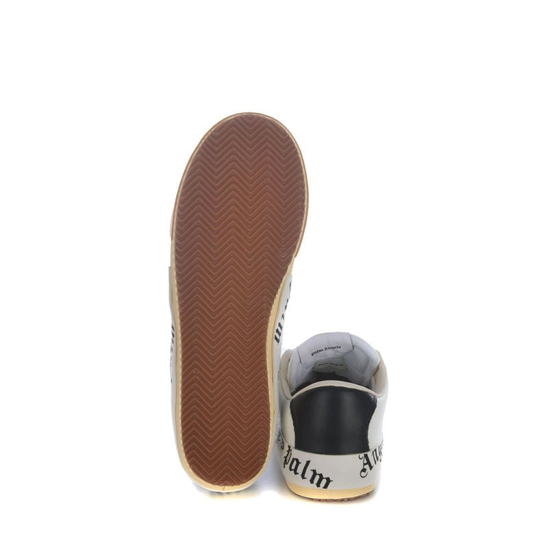 Palm Angels Beige Calfskin Low Top Sneakers
