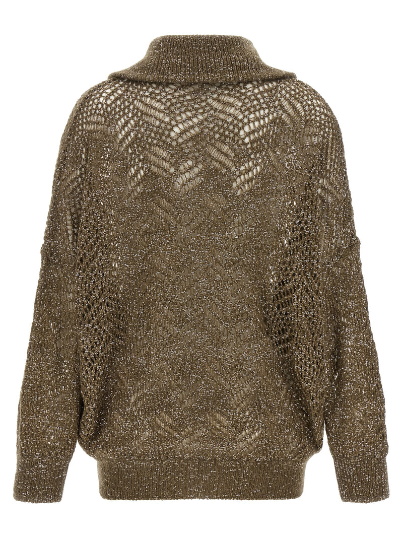 Brunello Cucinelli Brown Polyamide Cardigan