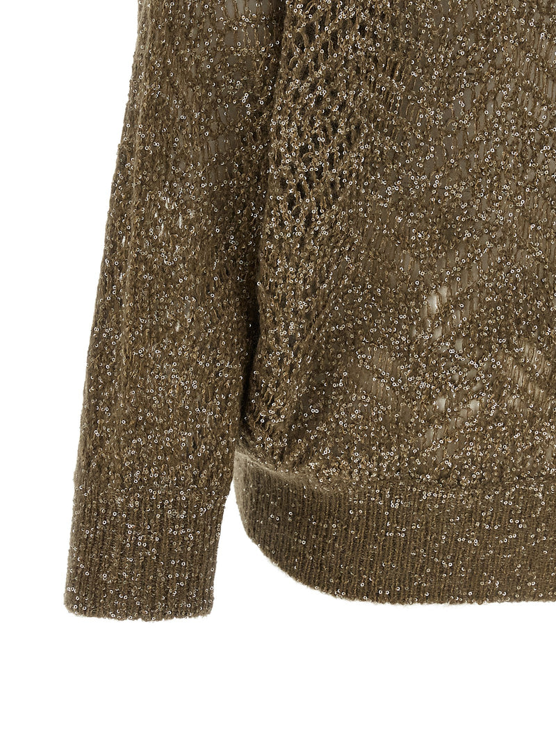 Brunello Cucinelli Brown Polyamide Cardigan
