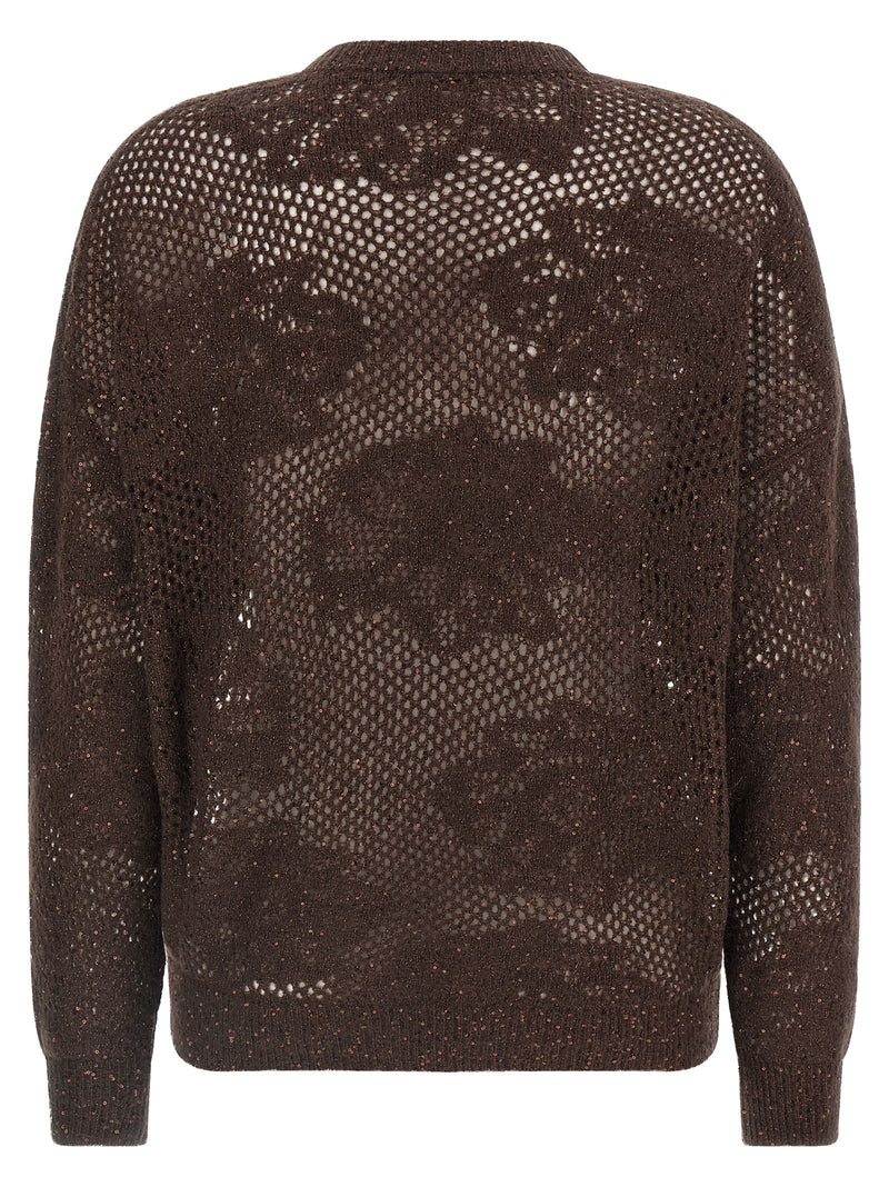 Brunello Cucinelli Brown Nylon Cardigan