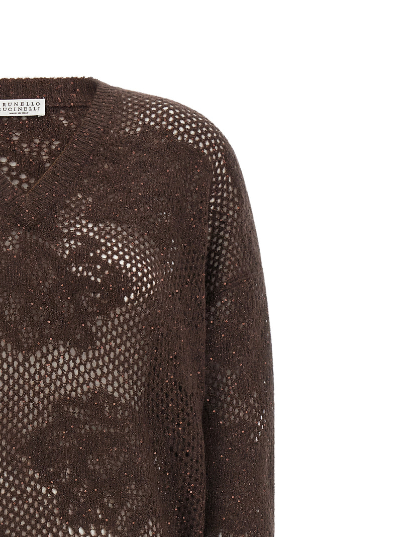 Brunello Cucinelli Brown Nylon Cardigan