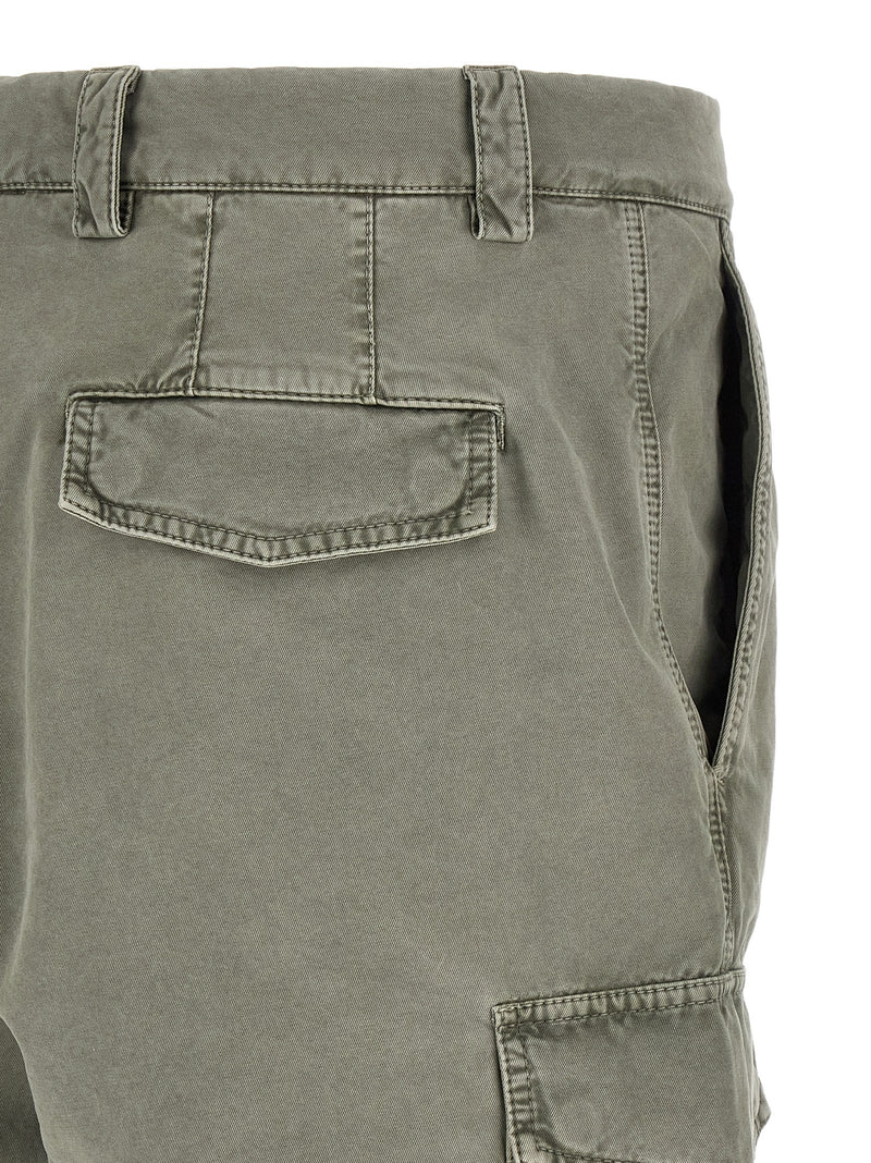 Brunello Cucinelli Bicolor Cotton Cargo Pants
