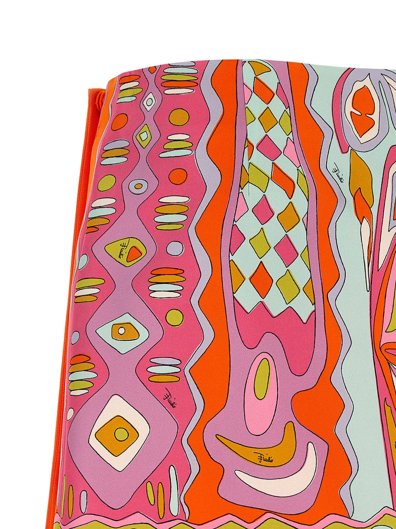 Emilio Pucci Multicolor Silk Long Skirt