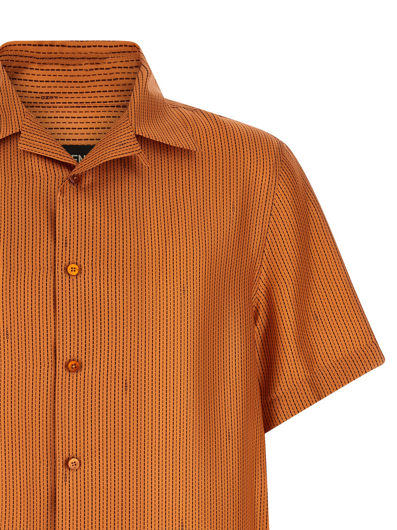 Fendi Orange Silk Blouse