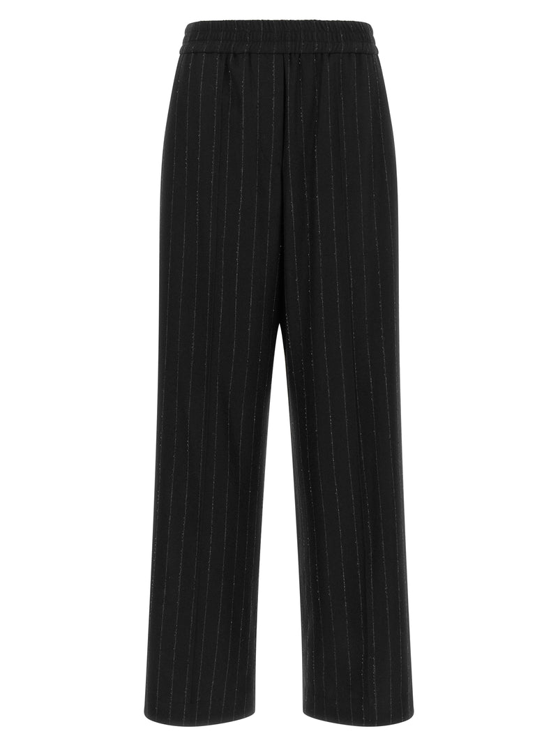 Brunello Cucinelli Blue Virgin Wool Casual Pants