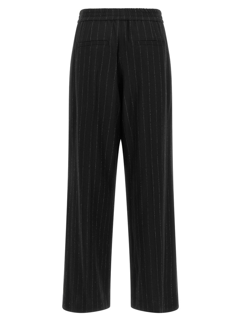 Brunello Cucinelli Blue Virgin Wool Casual Pants