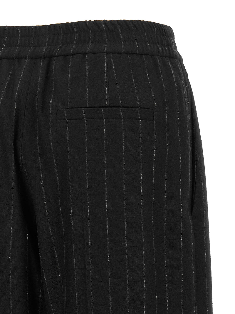 Brunello Cucinelli Blue Virgin Wool Casual Pants