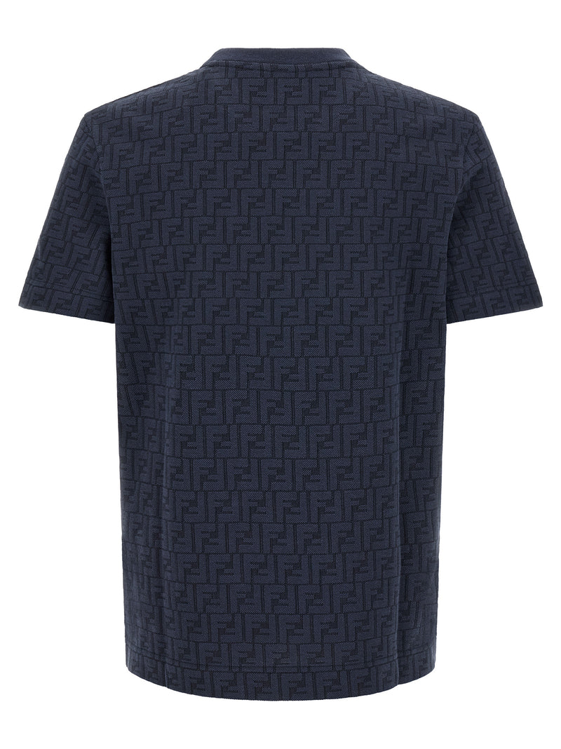Fendi Blue Cotton T-Shirt
