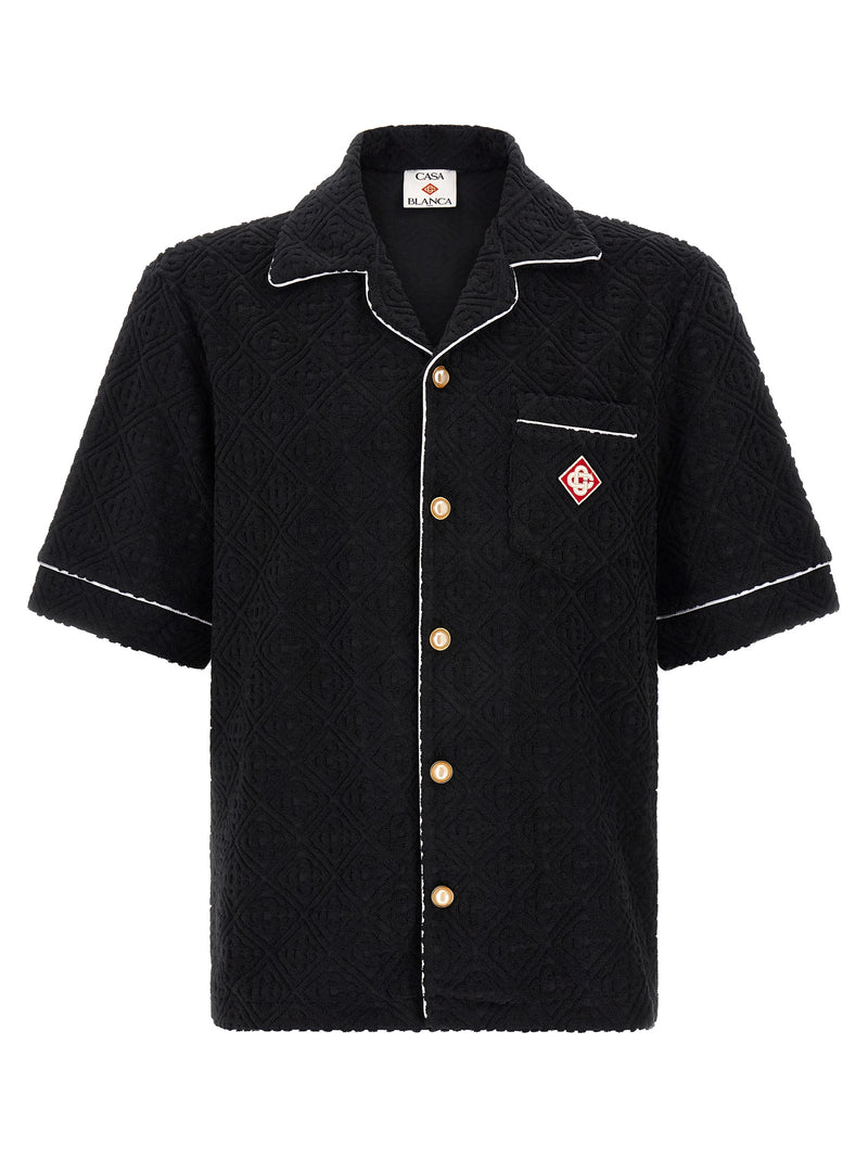 Casablanca Black Cotton Pattern Shirt