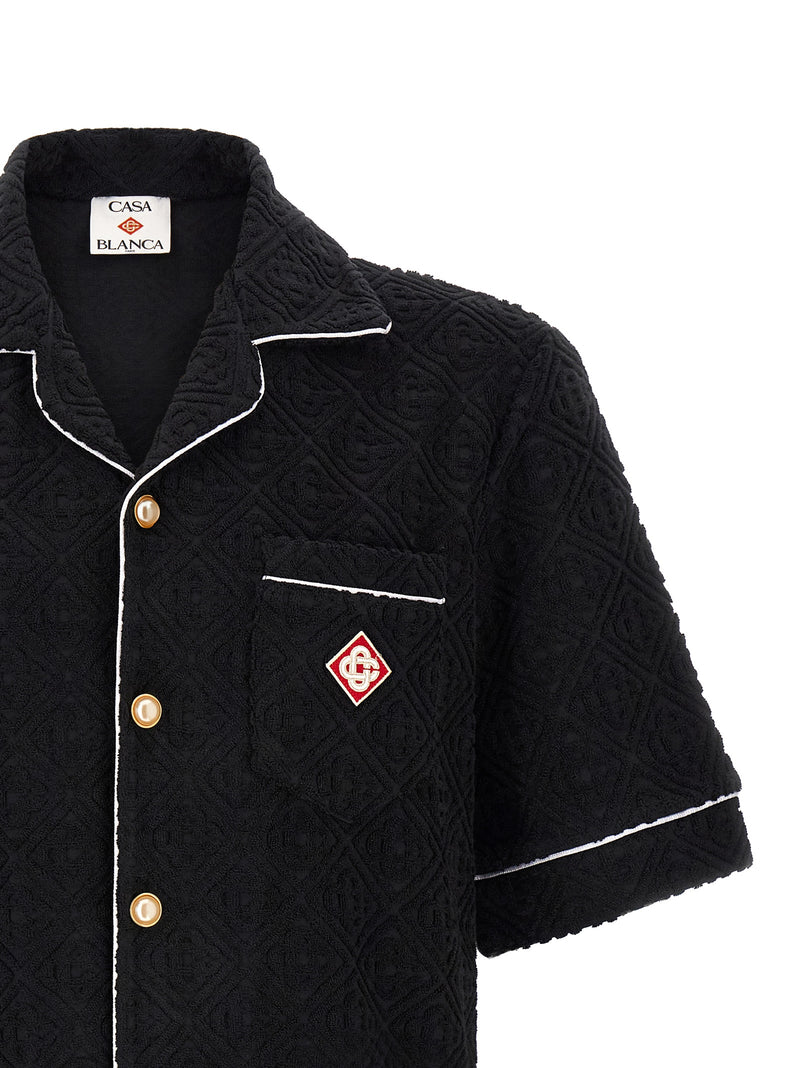 Casablanca Black Cotton Pattern Shirt