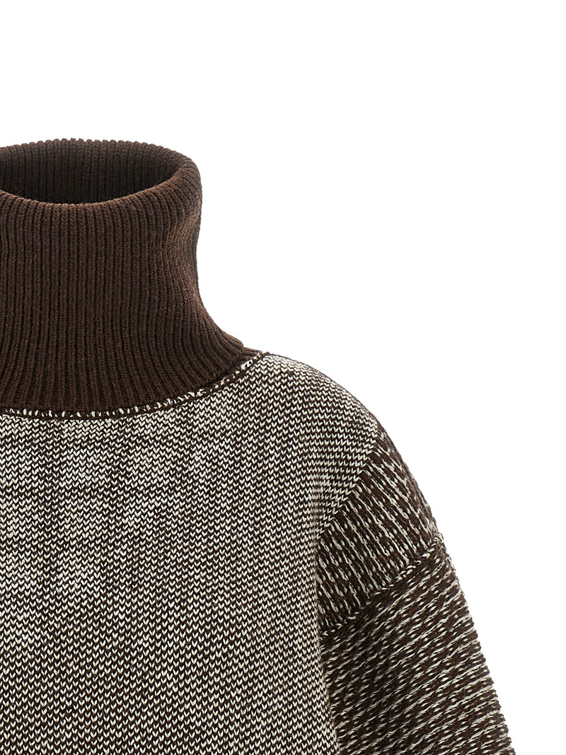 MM6 Maison Margiela Brown Wool Short Dress