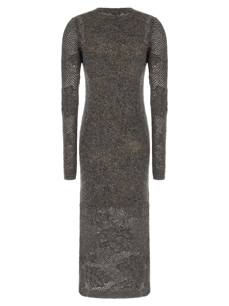 Brunello Cucinelli Gray Nylon Casual Dress