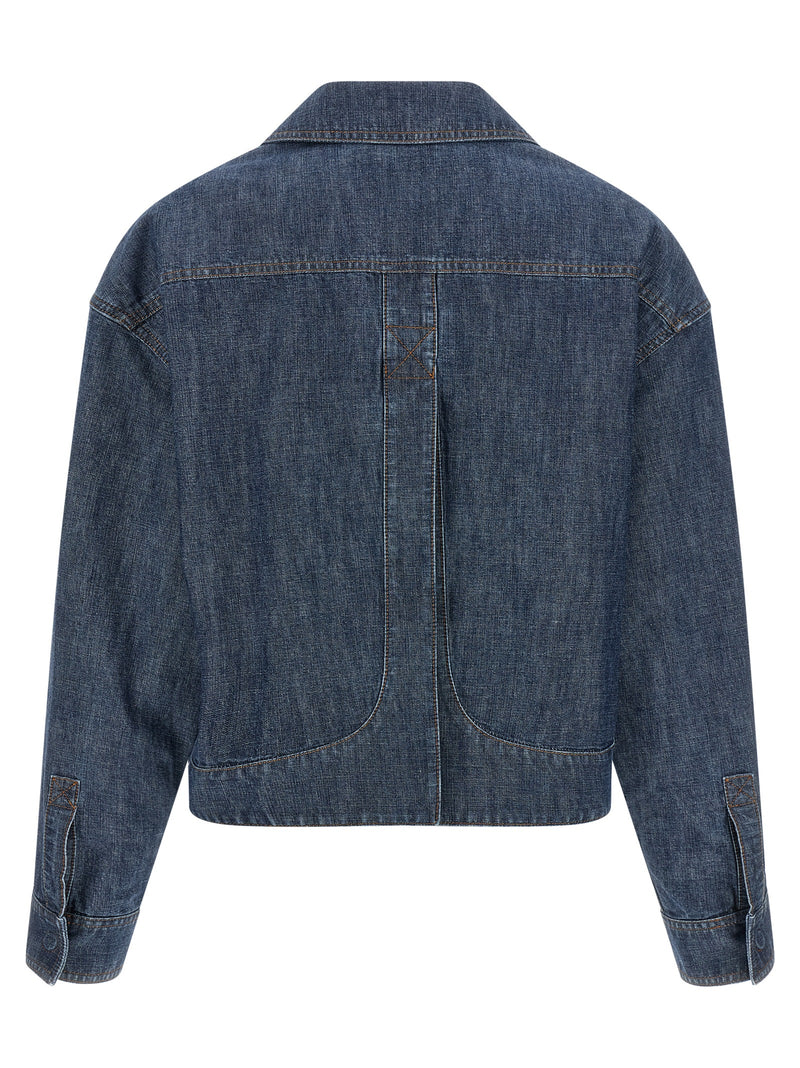 Fendi Blue Cotton Denim Jacket
