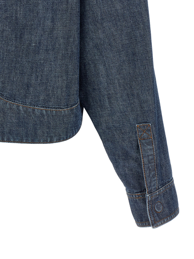 Fendi Blue Cotton Denim Jacket