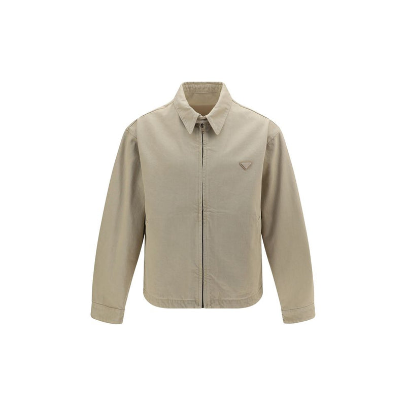 Prada Beige Cotton Denim Jacket