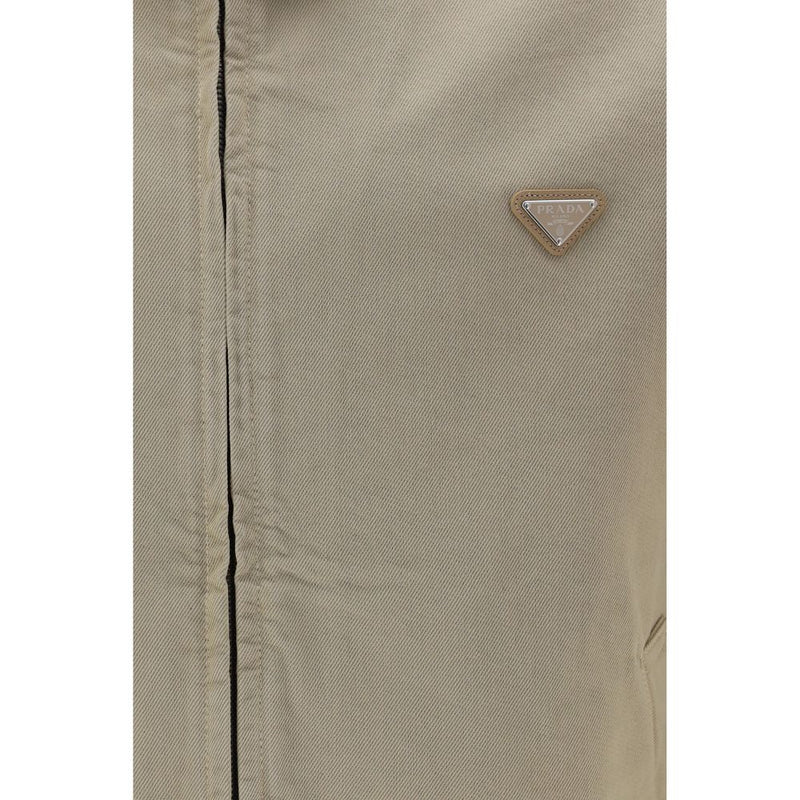 Prada Beige Cotton Denim Jacket