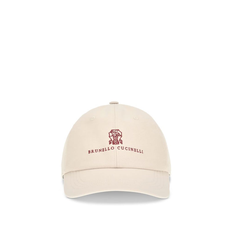 Brunello Cucinelli Beige Cotton Cap (Baseball Hat)