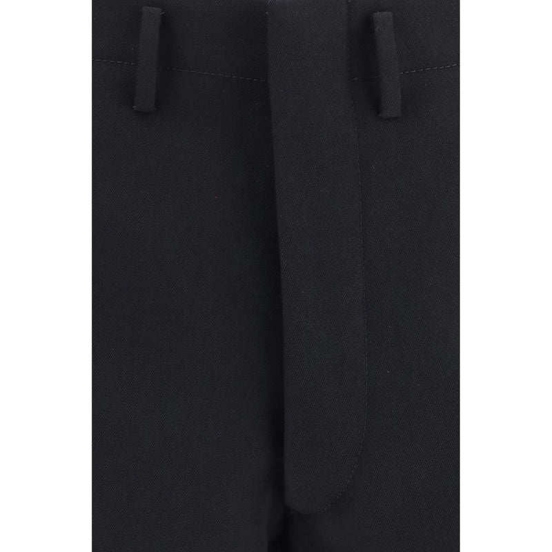 Prada Black Wool Oves Aries Dress Pants