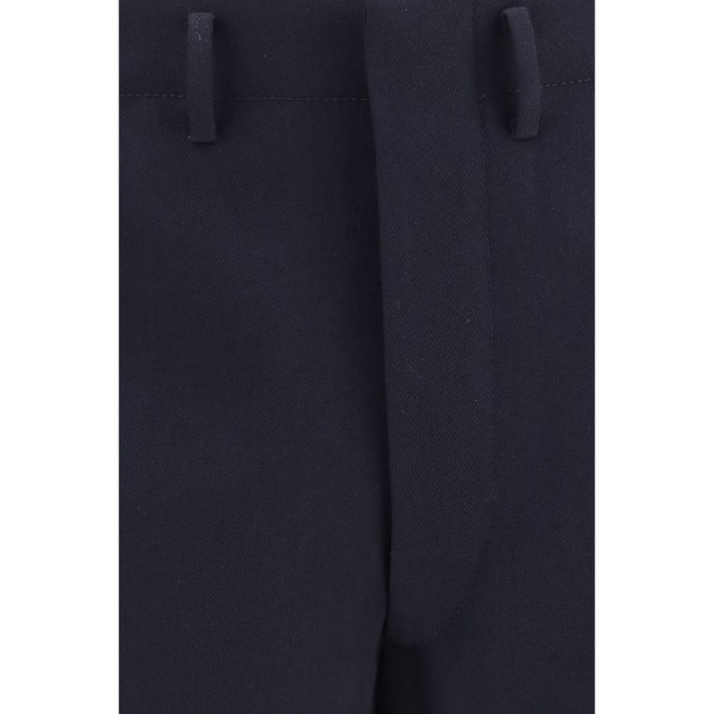 Prada Blue Wool Oves Aries Dress Pants