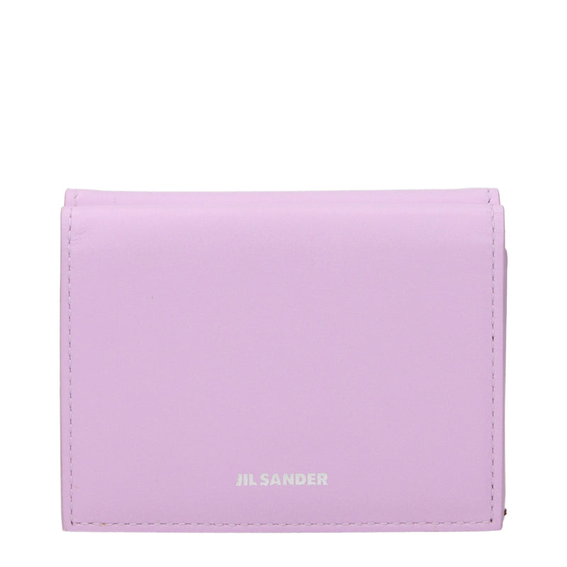 Jil Sander Pink Leather Wallet