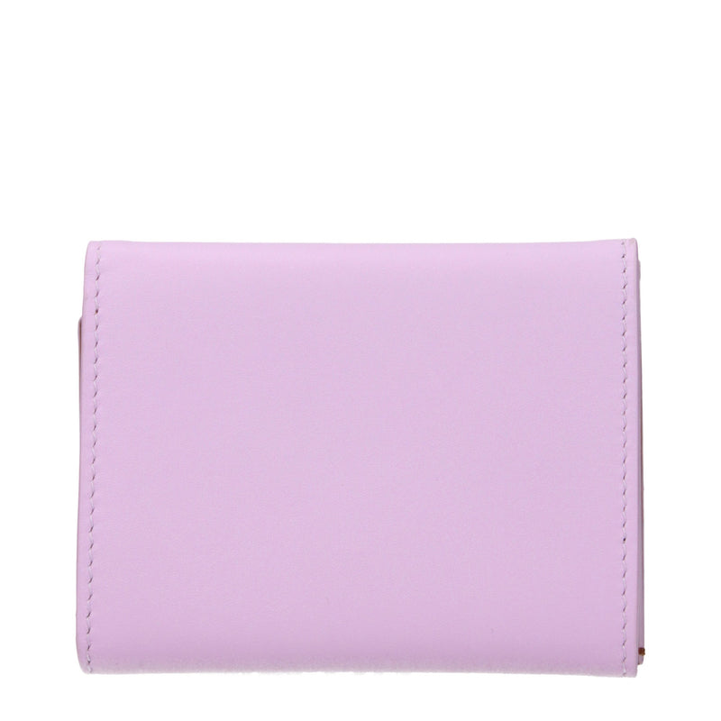 Jil Sander Pink Leather Wallet