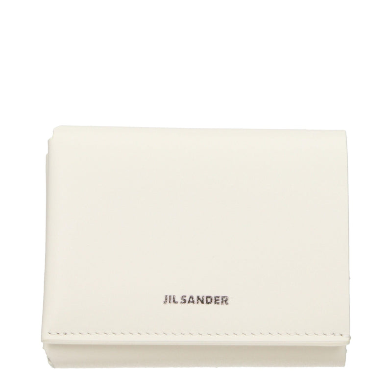 Jil Sander Beige Leather Wallet