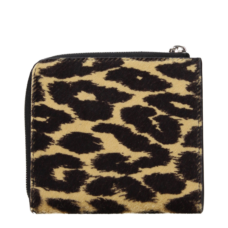 Jil Sander Beige Horsehair Wallet