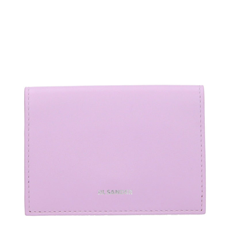 Jil Sander Pink Leather Cardholder