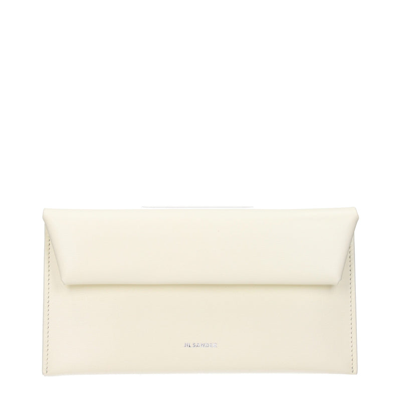 Jil Sander Beige Leather Wallet
