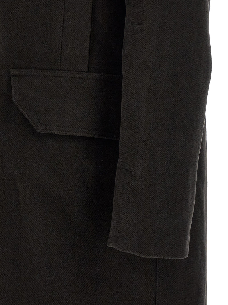 Rick Owens Black Cotton Parka