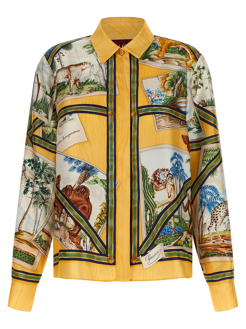 Gucci Multicolor Silk Blouse