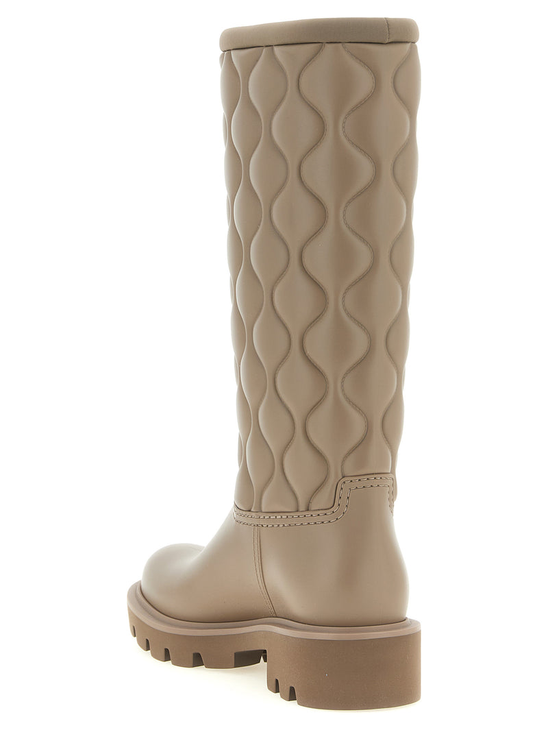 Moncler Beige Pvc Over The Knee