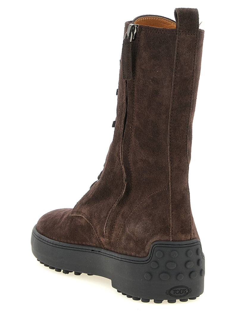 Tod's Brown Calfskin Ankle Boots