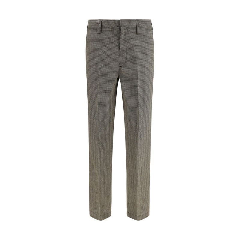 Prada Brown Wool Oves Aries Pants