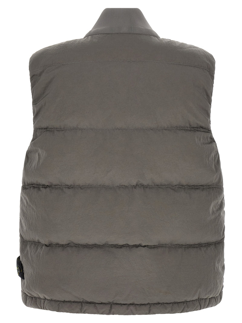 Stone Island Gray Polyamide Sleeveless Jacket