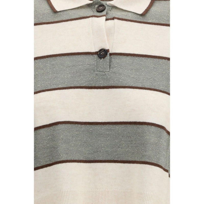 Brunello Cucinelli Multicolor Wool Oves Aries T-Shirt