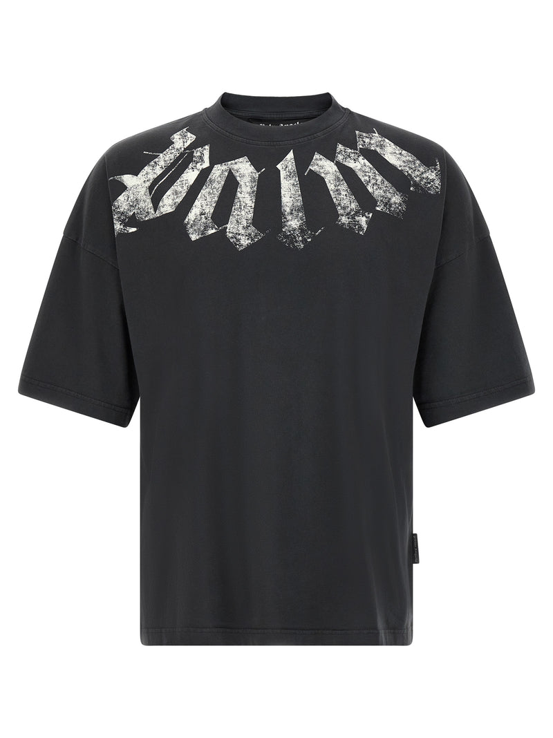 Palm Angels Black Cotton T-Shirt