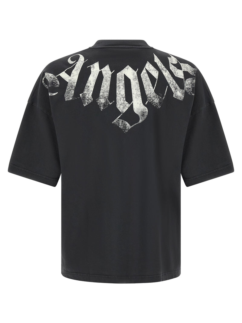 Palm Angels Black Cotton T-Shirt
