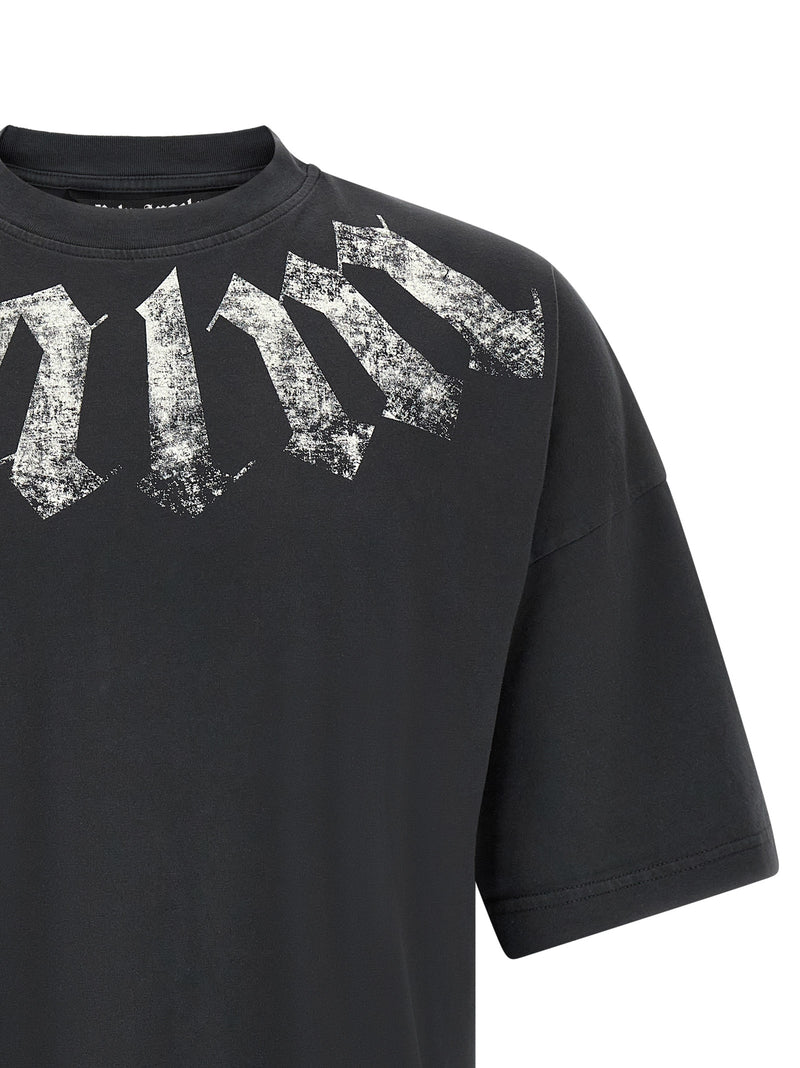 Palm Angels Black Cotton T-Shirt
