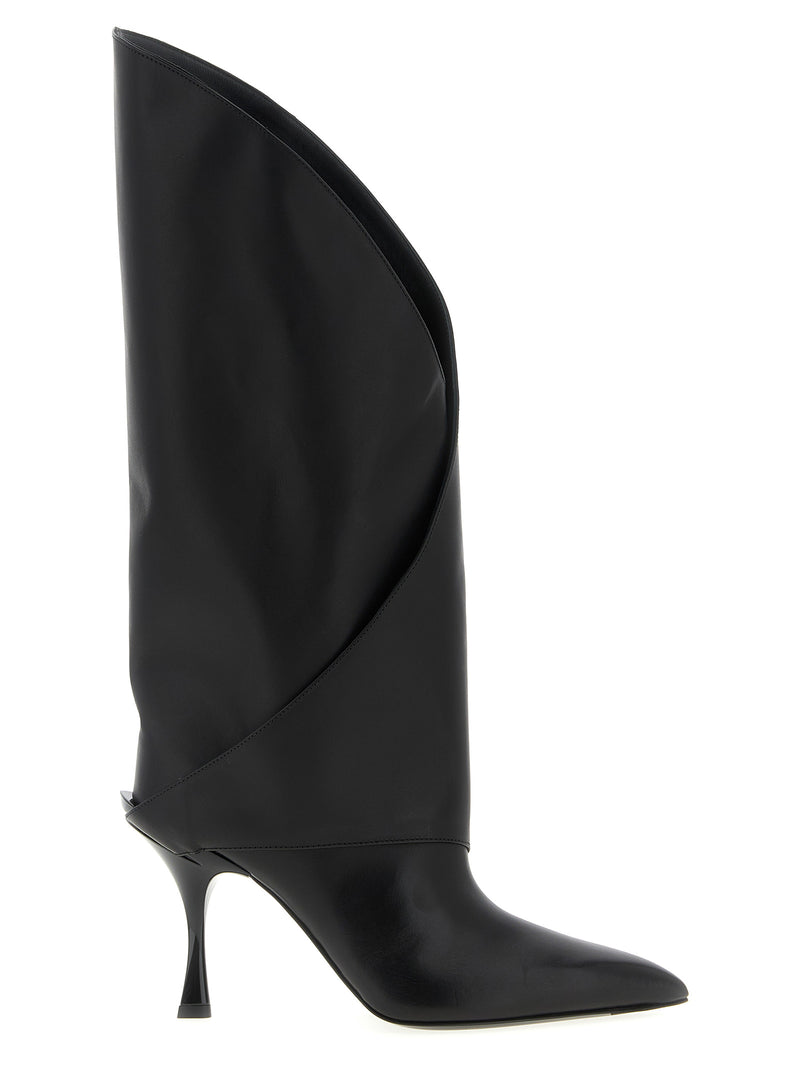 Balmain Black Calfskin Over The Knee