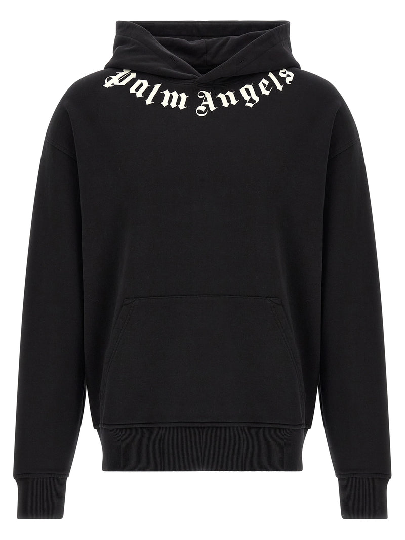 Palm Angels Black Cotton Sweatshirt